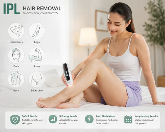 SilkGlow™ At-Home IPL Permanent Laser Hair Removal Device