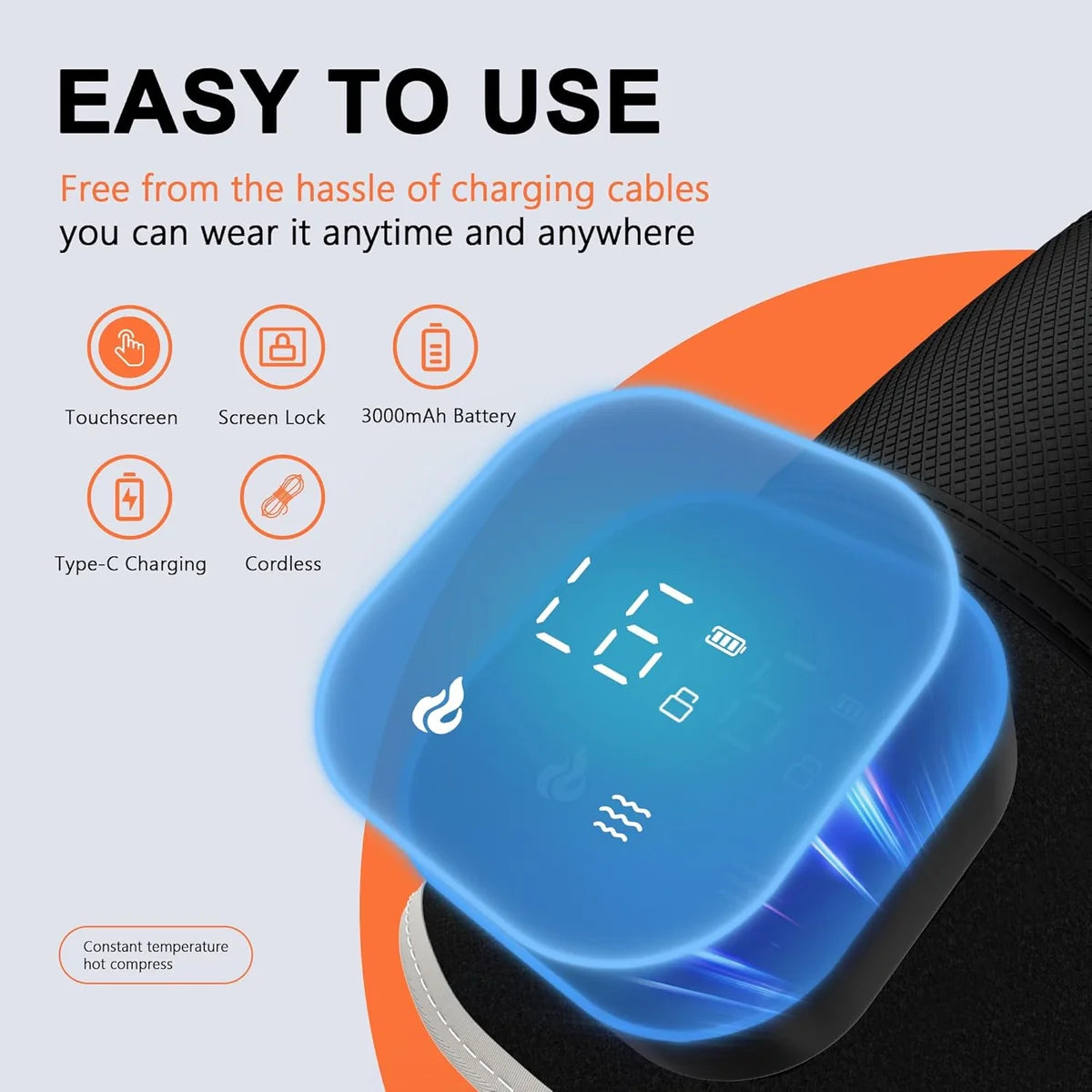 RelieveFlex™ Heated Knee Massager with Deep Thermal Therapy