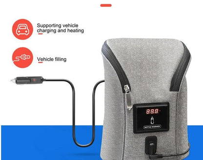 ThermoWarm Pro™ Dual-Bottle Portable Milk & Food Warmer (Home & Car)