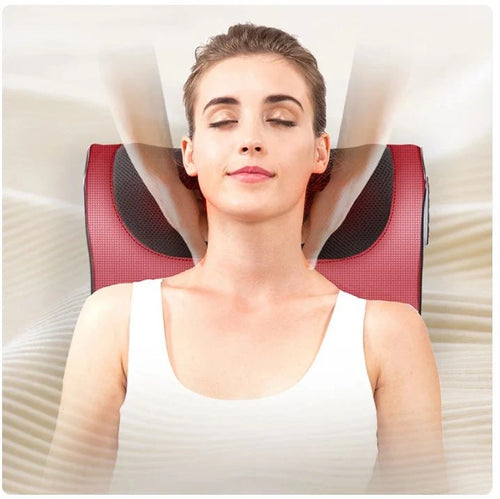 3D Kneading Electric Shiatsu Massage Pillow with Heat (For Neck, Back & Legs)