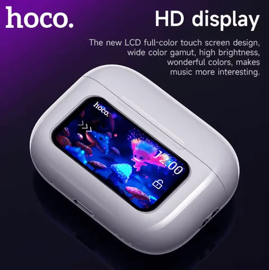 Hoco Premium Color Display Wireless Earbuds & Noise Canceling