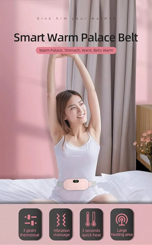 Premium Smart Cramp Relief Heating Belt & Vibration Massager
