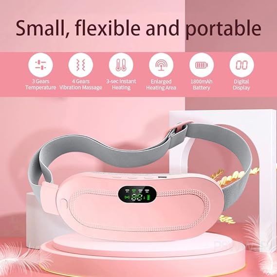 Premium Smart Cramp Relief Heating Belt & Vibration Massager